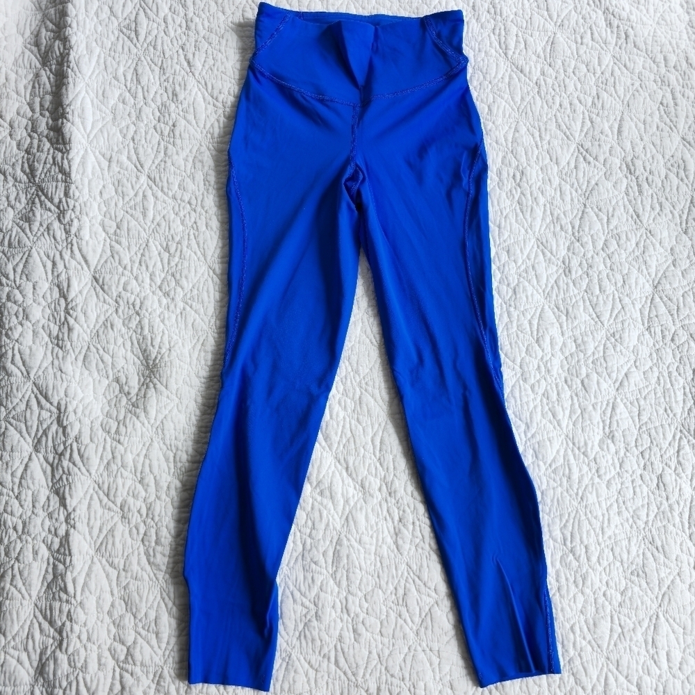 Lululemon Base Pace 23" High-Rise Crop Legging Blazer Blue Tone